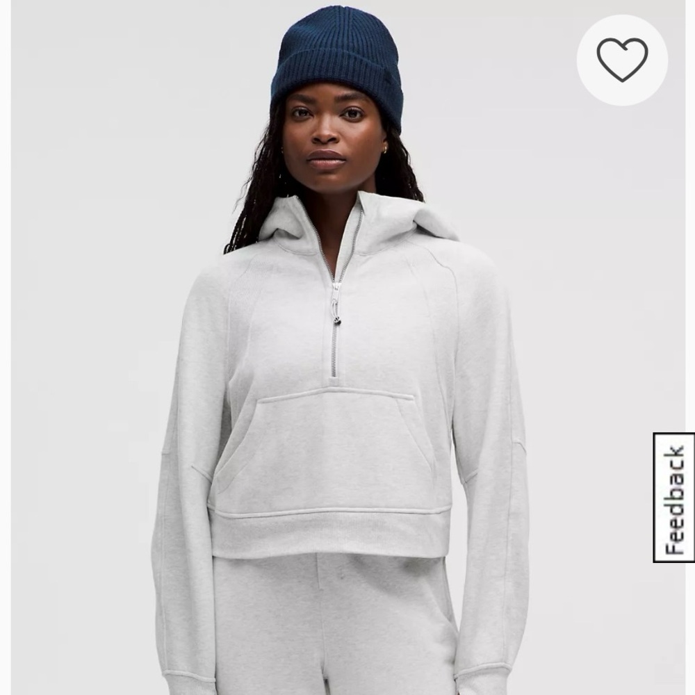 Crop Scuba hoodie